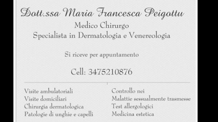 Dott.ssa Maria Francesca Peigottu, Dermatologia, Medicina Estetica, Allergologia Sassari